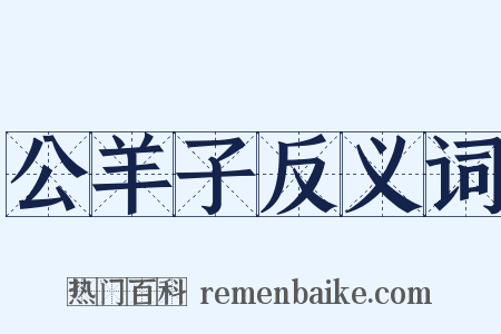 公羊子反义词是什么意思的图片